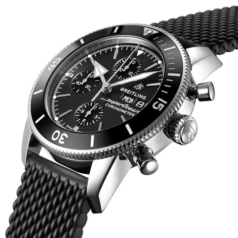 breitling superocean 44 black dial|breitling superocean heritage 44 chronograph.